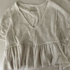 Urban Outfitters Crop Peplum blouse